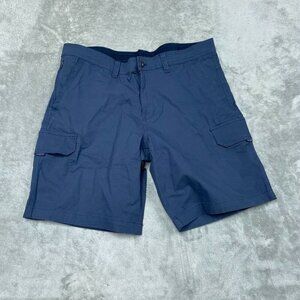 Copper & Oak Mens Blue Cargo Shorts 38 Cotton/Spandex Durable a0878